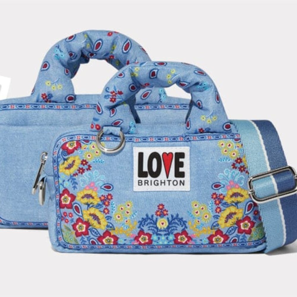 Brighton Bandana Love Crossbody Bag Purse